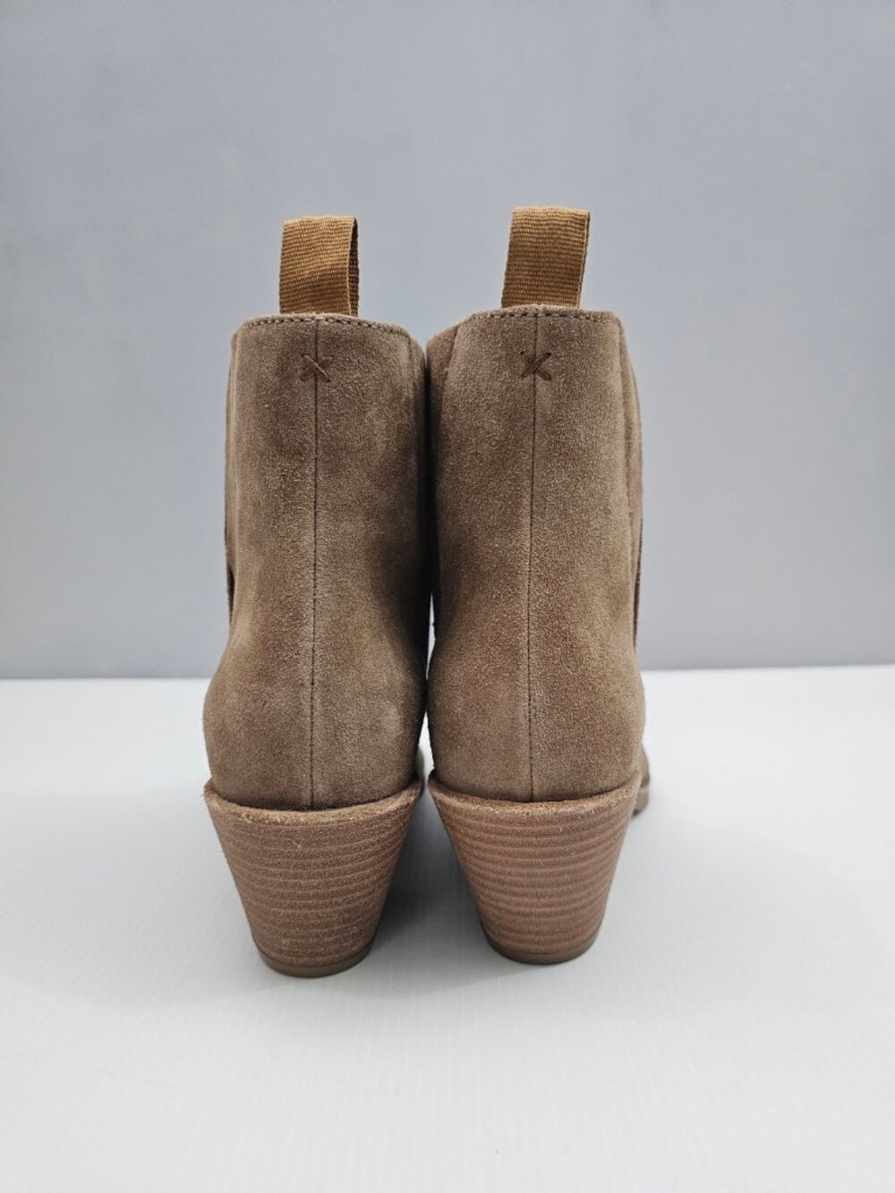 Rag & Bone Dart Pointed Toe Ankle Boot Womens EU 39.5 Brown Suede Block Heel - Picture 7 of 15